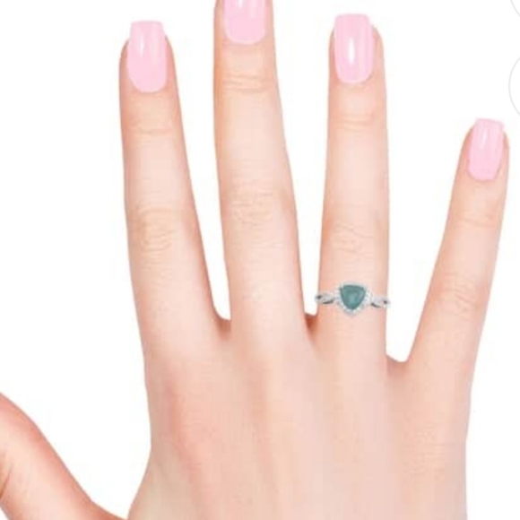 RARE Grandidierite & Diamonds Ring💍! Size 8! - Picture 9 of 11